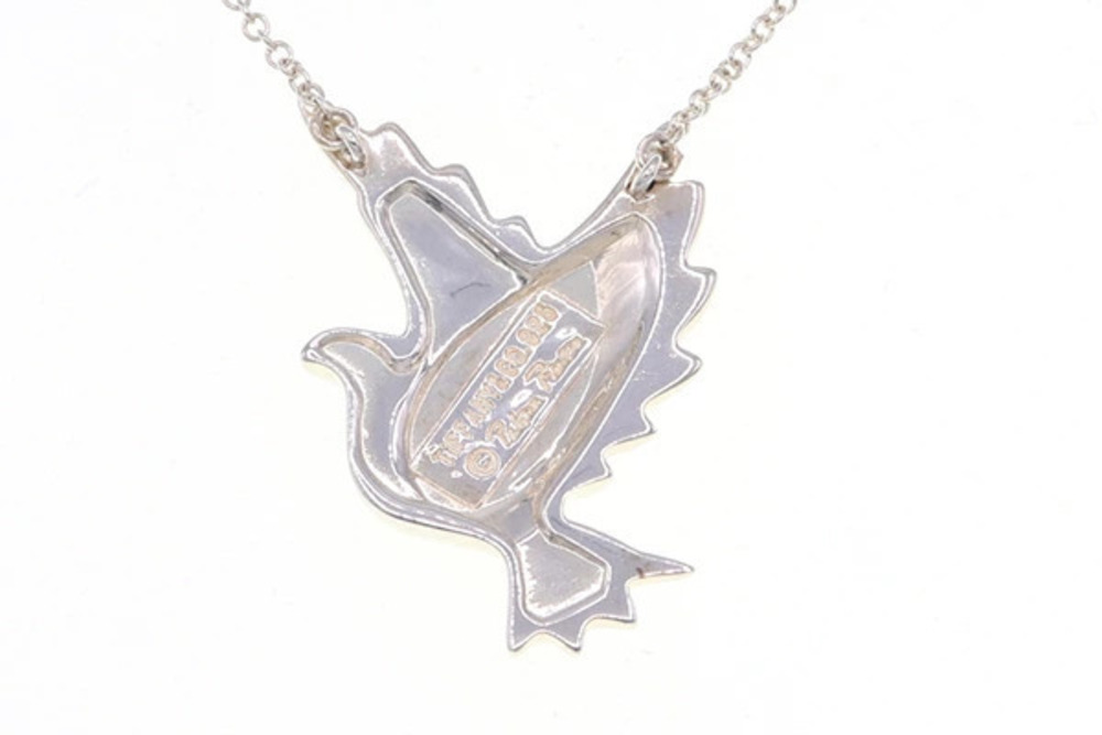 Tiffany Co Necklace Paloma Picasso Pigeon Motif Sterling Silver Pendant Silver